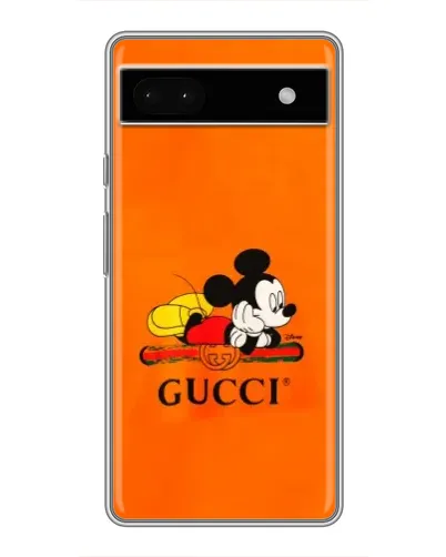 Чохол для Google Pixel 6a з картинкою «Міккі Маус Gucci — помаранч»