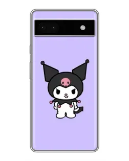 Чохол для Google Pixel 6a з картинкою «Kuromi — ніжний фіолетовий»