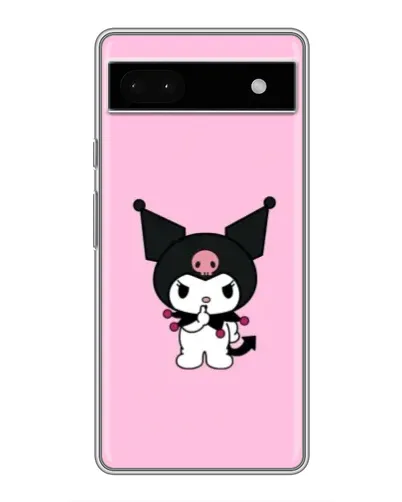 Чохол для Google Pixel 6a з картинкою «Kuromi — рожева ніжність»