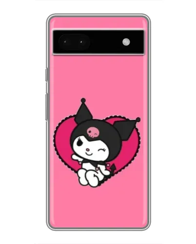 Чохол для Google Pixel 6a з картинкою «Kuromi — любов у серці»