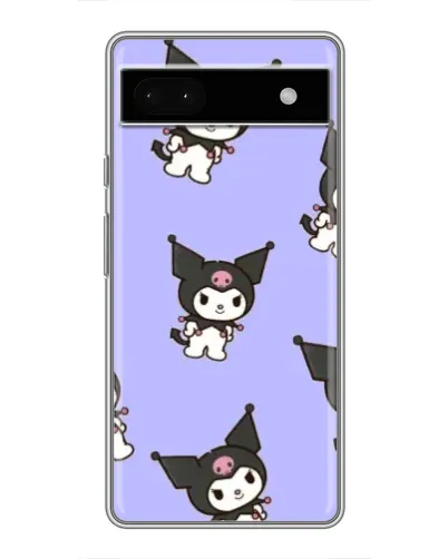 Чохол для Google Pixel 6a з картинкою «Паттерн з Kuromi»