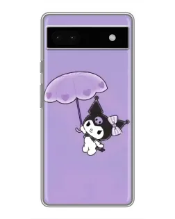 Чохол для Google Pixel 6a з картинкою «Kuromi з парасолькою»