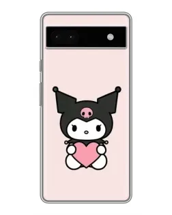 Чохол для Google Pixel 6a з картинкою «Kuromi та серце»