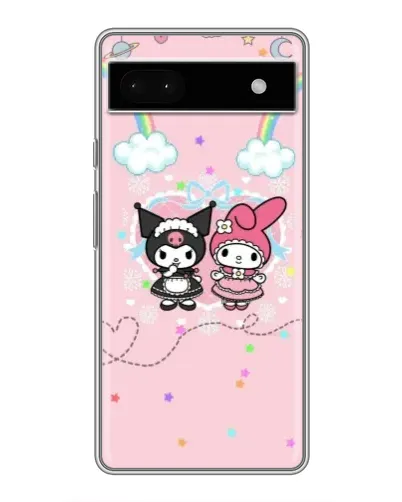 Чохол для Google Pixel 6a з картинкою «My Melody та Kuromi»