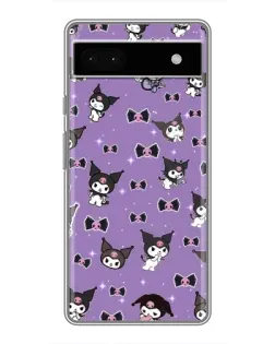 Чохол для Google Pixel 6a з картинкою «Kuromi — патерн»
