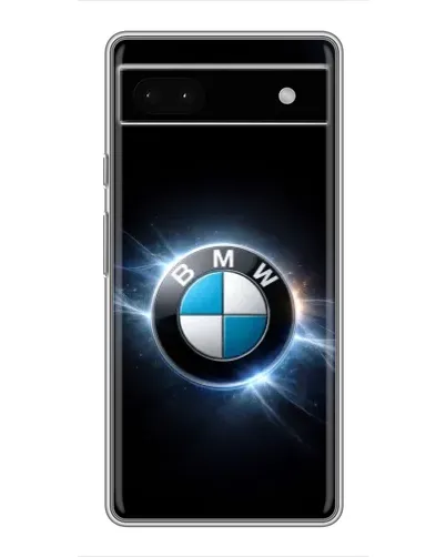 Чохол для Google Pixel 6a з картинкою «BMW — неонове сяйво»