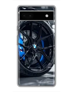 Чохол для Google Pixel 6a з картинкою «Колесо BMW зблизька»