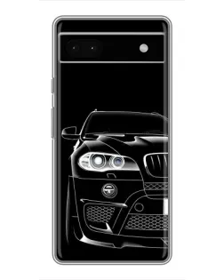 Чохол для Google Pixel 6a з картинкою «Темний силует BMW»
