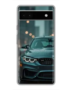 Чохол для Google Pixel 6a з картинкою «BMW у вогнях міста»
