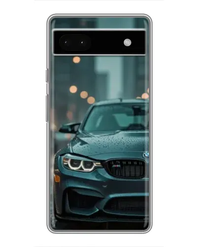 Чохол для Google Pixel 6a з картинкою «BMW у вогнях міста»