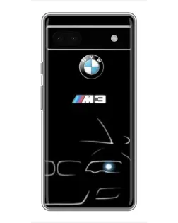 Чохол для Google Pixel 6a з картинкою «Мінімалістичний принт BMW M3»