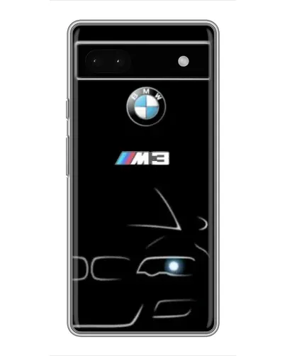 Чохол для Google Pixel 6a з картинкою «Мінімалістичний принт BMW M3»