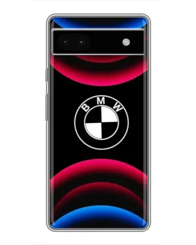 Чохол для Google Pixel 6a з картинкою «Логотип BMW та неонові дуги»