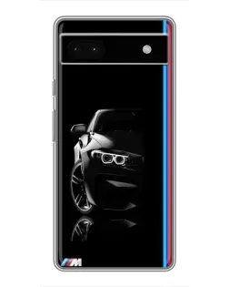 Чохол для Google Pixel 6a з картинкою «Силует BMW в темряві»