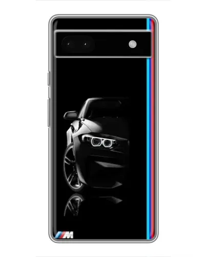 Чохол для Google Pixel 6a з картинкою «Силует BMW в темряві»
