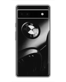 Чохол для Google Pixel 6a з картинкою «Емблема BMW — макро»