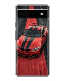 Чохол для Google Pixel 6a з картинкою «BMW на червоній доріжці»