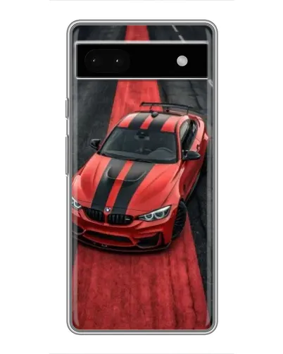 Чохол для Google Pixel 6a з картинкою «BMW на червоній доріжці»