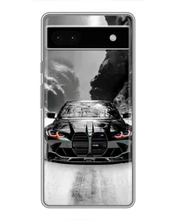 Чехол для Google Pixel 6a с картинкой «BMW — акварельный дрифт»