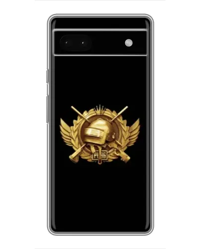 Чехол для Google Pixel 6a с картинкой «PUBG — оранжевый градиент»
