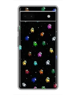 Чехол для Google Pixel 6a с картинкой «Экипаж Among Us»