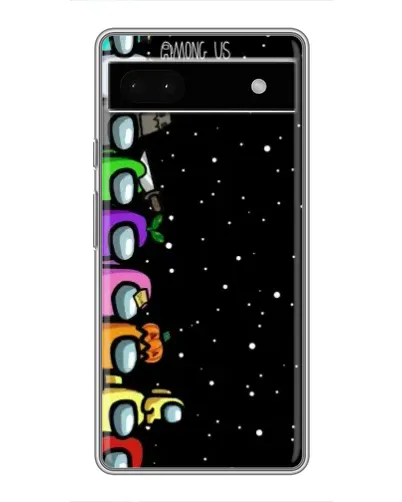 Чехол для Google Pixel 6a с картинкой «Команда Among Us»