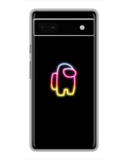 Чехол для Google Pixel 6a с картинкой «Among Us градиент»