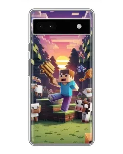 Чохол для Google Pixel 6a з картинкою «Стів на фермі»
