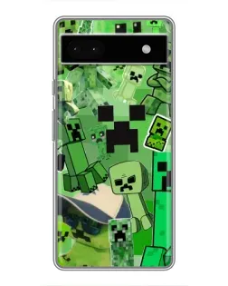 Чохол для Google Pixel 6a з картинкою «Кріпери Minecraft»