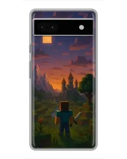 Чохол для Google Pixel 6a з картинкою «Стів біля вежі»