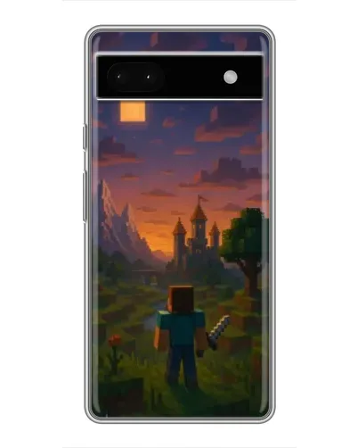 Чохол для Google Pixel 6a з картинкою «Стів біля вежі»
