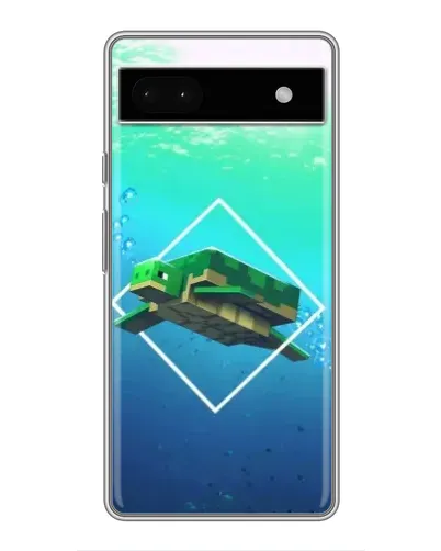 Чохол для Google Pixel 6a з картинкою «Черепаха Minecraft»
