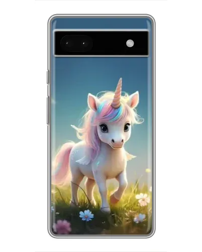 Чохол для Google Pixel 6a з картинкою «Єдиноріг на галявині»