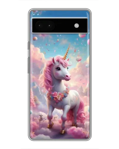 Чохол для Google Pixel 6a з картинкою «Єдиноріг серед хмар»