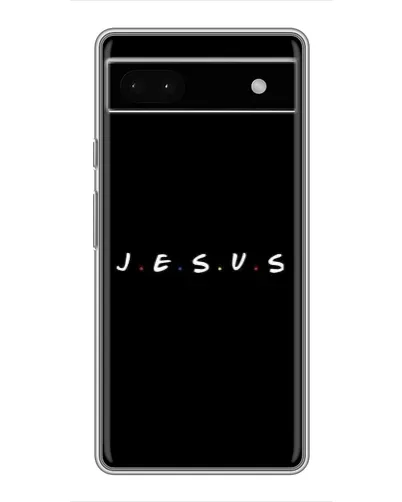 Чехол для Google Pixel 6a с картинкой «Точки веры J.E.S.U.S.»
