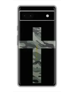 Чехол для Google Pixel 6a с картинкой «Милитари Крест»
