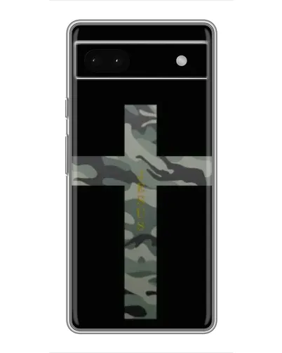 Чехол для Google Pixel 6a с картинкой «Милитари Крест»