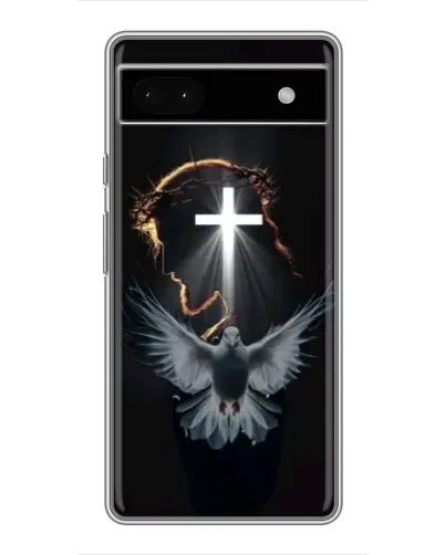 Чехол для Google Pixel 6a с картинкой «Голубь и Свет»