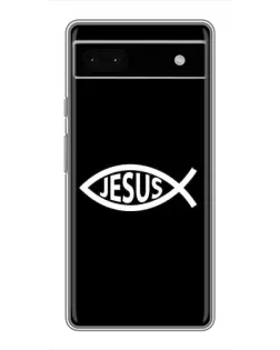 Чехол для Google Pixel 6a с картинкой «Классический Jesus»
