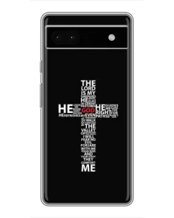 Чехол для Google Pixel 6a с картинкой «Текстовый крест»