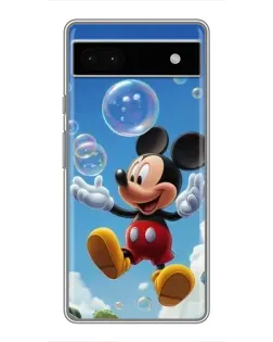 Чохол для Google Pixel 6a з картинкою «Mickey та мильні бульбашки»