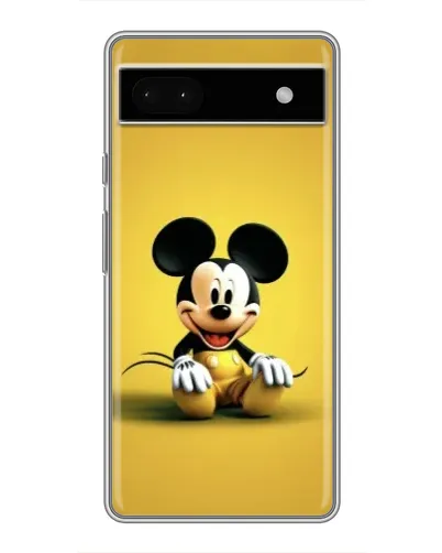 Чохол для Google Pixel 6a з картинкою «Міккі на жовтому»