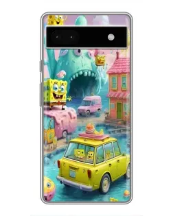 Чехол для Google Pixel 6a с картинкой «Монстр-трак приключения»