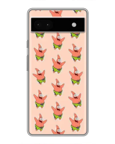 Чехол для Google Pixel 6a с картинкой «Патрик Стар паттерн»