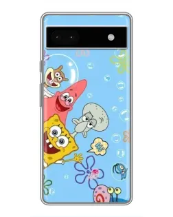 Чехол для Google Pixel 6a с картинкой «Веселые пузырьки»