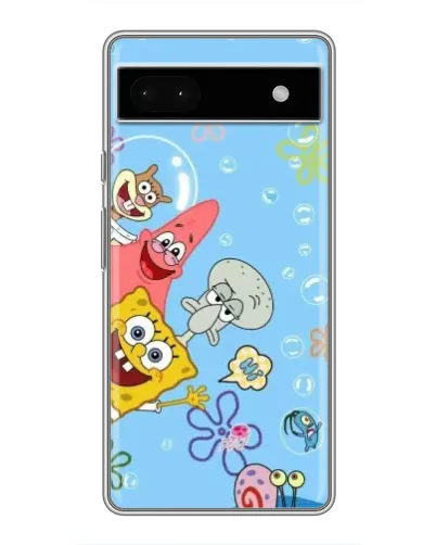Чехол для Google Pixel 6a с картинкой «Веселые пузырьки»