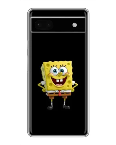 Чехол для Google Pixel 6a с картинкой «Классический Губка Боб»