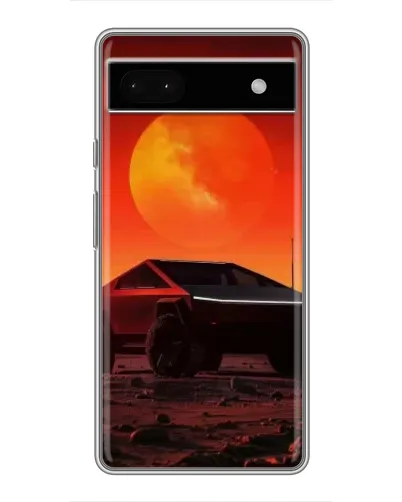 Чохол для Google Pixel 6a з картинкою «Cybertruck на Марсі»