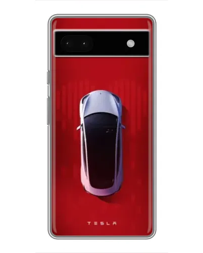 Чохол для Google Pixel 6a з картинкою «Tesla Top View»