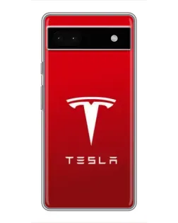 Чохол для Google Pixel 6a з картинкою «Tesla Red Classic»